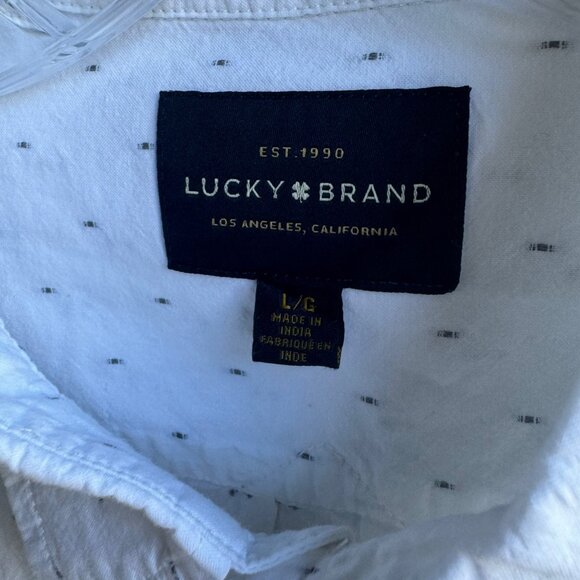 Lucky Brand Cotton Long Sleeve Button Up Shirt Men's Size L. - Picture 4 of 9